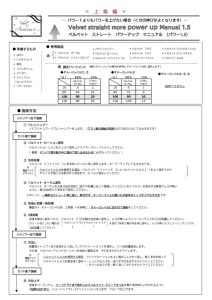ベルべット ストレート マニュアル　パワーアップ1.5.のサムネイル